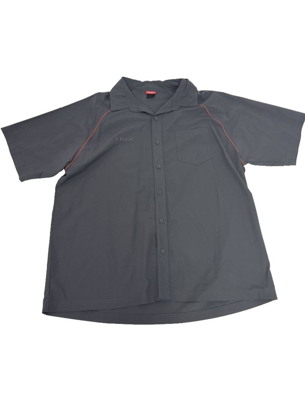 Trek Bicycles Gray Button Mechanics Shirt Mens Size XXL